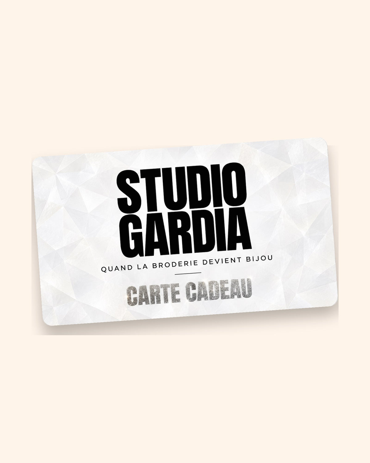 Carte cadeau Studio Gardia — quand la broderie devient bijou